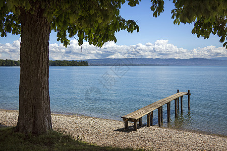 日内瓦湖瑞士日内瓦旅行旅游风景码头图片