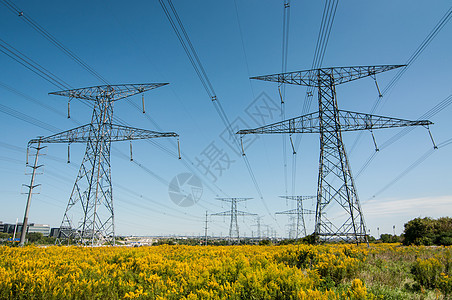 金棉人天空电线电网照片电气活力力量图片