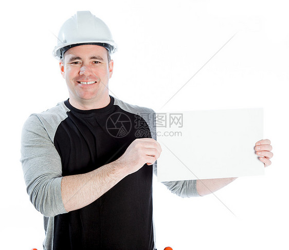 白种男子合同承包商 40岁电工家装男人牛仔布工匠工程师安全帽修理工职业男性图片