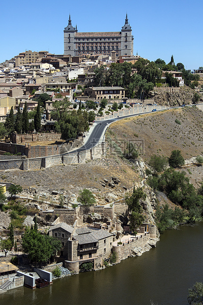 托莱多拉曼查西班牙天际地标城堡旅游观光旅行图片