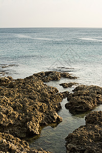 落岩海岸线旅行珊瑚场景海洋海岸海滩旅游风景晴天岩石图片