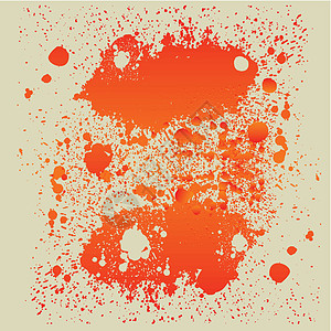 墨迹明亮的布景背景矢矢量艺术绘画墨水运球液体创造力收藏印迹画笔涂鸦红色插画