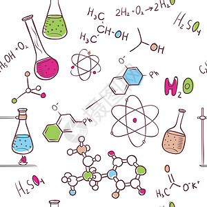 手画化学图案科学大学生物生物学药品涂鸦教育技术地理插图图片
