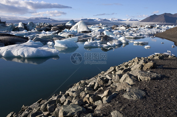 冰岛的Jokulsarlon图片