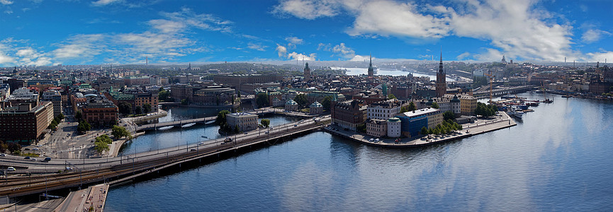 斯德哥尔摩旧城之景波浪地标教会城市历史性首都蓝色天线建筑旅行图片
