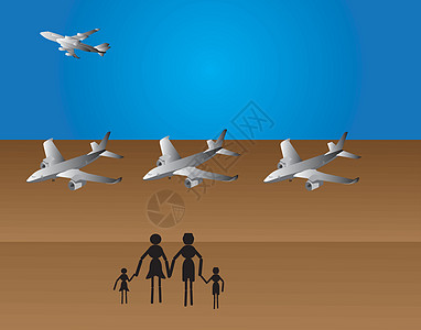 带家属旅行飞机经理团体伙伴家庭职业工人运输人群管理人员商业图片