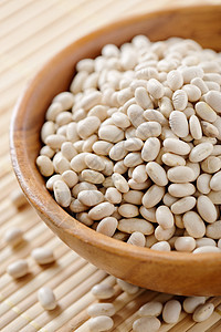 白豆木头食物豆类种子白色棕色静物农业厨房用具图片