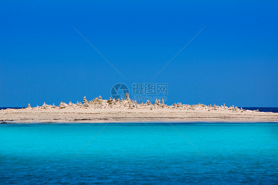 Formentera岛 石雕伊利塔斯天空雕塑波浪蓝色支撑地标假期旅游石头旅行图片