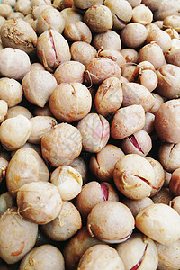 Bambara 泥土花生种子豆类植物煮沸甜点市场小吃蔬菜营养扁豆图片