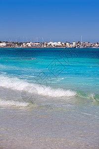 村和Formentera码头海洋血管游艇地标观光港口景点娱乐晴天建筑物图片