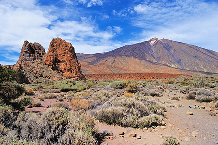 火山谷火山碎石土地峡谷旅行地标秀场岩石悬崖公园图片