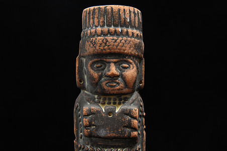 古代玛雅神像雕像历史性雕塑考古学石头文化数字宗教上帝博物馆图片