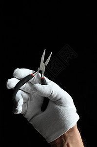 钳子和手建造塑料黑色剪裁金属扳手电工维修技术电气图片