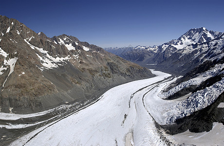 塔斯曼冰川新西兰山脉旅行顶峰风景旅游天线图片