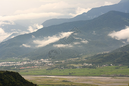 Hualien农田天空风景顶峰公园远足爬坡农业牧场旅游合欢图片