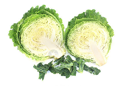 新鲜蓝菜卷心菜叶类叶子花园食物绿色收成蔬菜营养维生素图片