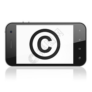 法律概念 智能电话版权执照法庭药片商标技术手机白色黑色细胞数据图片