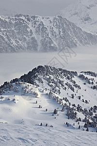 山山脉登山风景远足滑雪旅行环境树木宽慰地形全景图片