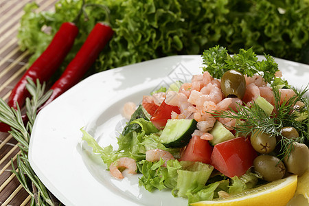 白菜中美味沙拉绿色午餐维生素蔬菜房子美食木头桌子厨房胡椒图片