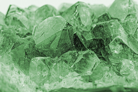 以绿化颜色显示的水晶宏观照片石头硫酸盐矿物化学科学玻璃奢华实验室物理结晶图片