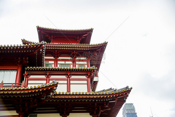 新加坡佛陀牙寺 新加坡历史旅游地标建筑宗教文化传统宝塔城市旅行图片