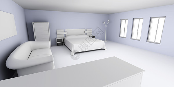 内地床罩公寓房间家具软垫财产床头床单房子毯子图片