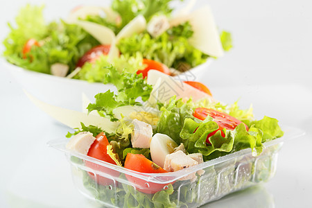 白色背景的清夏沙拉维生素沙拉厨房饮食蔬菜营养菜单绿色餐厅胸部图片