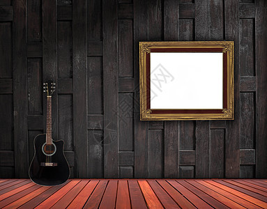 框架公寓木头家具房间地面扶手椅风格装饰吉他乡村图片