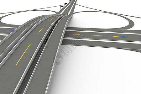 公路交汇插图立交桥驾驶都市出口路口路线沥青环形车道图片
