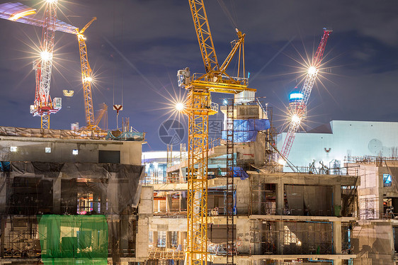 黄昏建筑工地员工职业建筑学建设者活动劳动合作组装工作职场图片