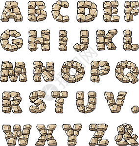 石头字母表划痕字体字形案件书法语言文档岩石草图收藏图片