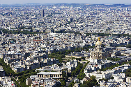 从蒙帕纳斯从法国巴黎的空中观察景观建筑防御外观地标旅游全景住宅区摩天大楼金融图片