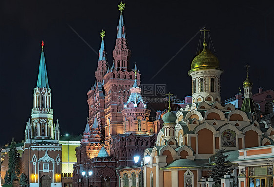 莫斯科克里姆林宫月亮堡垒城堡建筑学天空图片