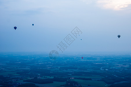 穆恩斯特上空的热气球热气球天线旅行图片