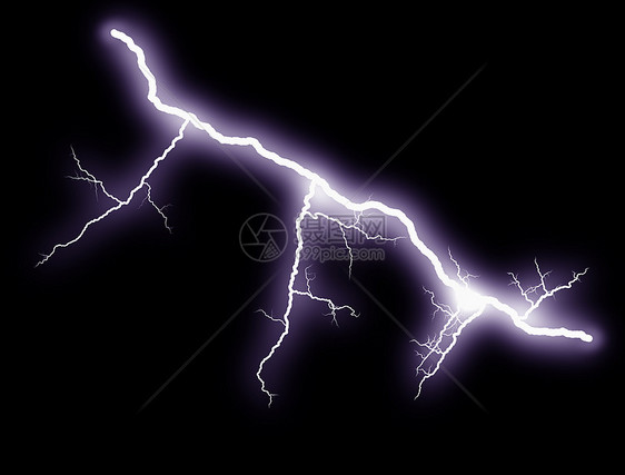 夜幕闪电螺栓展示了电弧的力量和美貌图片