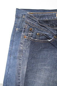 Denim 细节牛仔布材料裤子衣服蓝色棉布纺织品织物口袋图片
