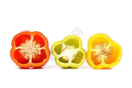 三分半的胡椒白色营养胡椒子食物饮食黄色绿色红色蔬菜种子图片