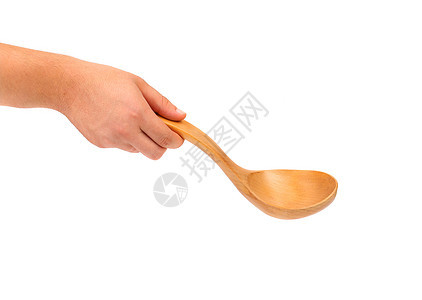 手握着木勺子搅拌器用具对角线服务面粉食物工具工作室面包失败者图片