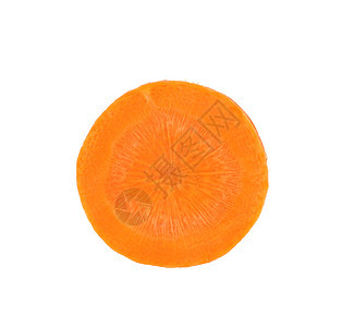 胡萝卜片蔬菜圆圈橙子食物白色圆形图片