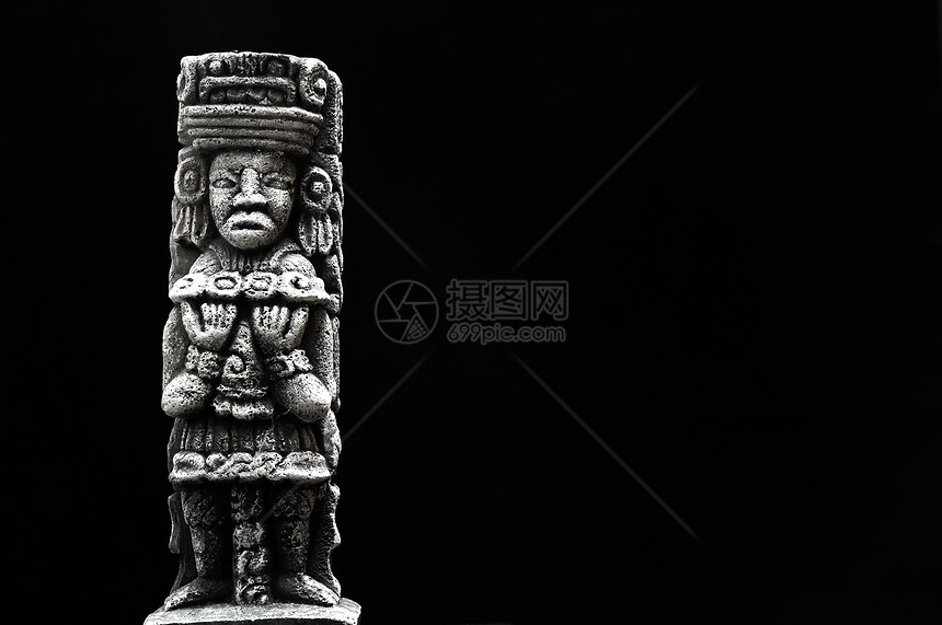 古代玛雅神像遗迹博物馆历史性塑像艺术宗教古董雕像寺庙花瓶图片