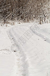 雪上车轮印烙印暴风雪痕迹季节打印地形白色车轮图片