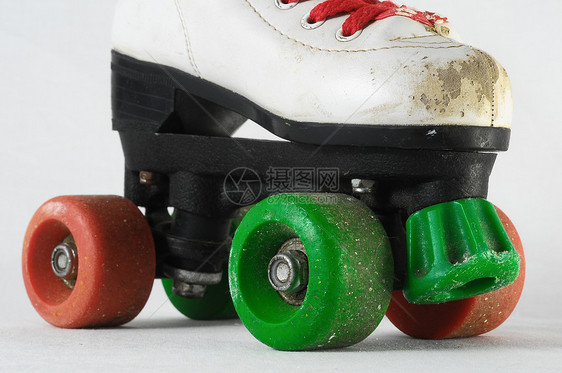消耗的滚式滑板轮子闲暇鞋带消费溜冰者乐趣滑冰孩子运动蕾丝图片