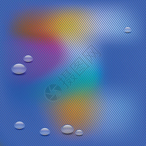 水滴背景气泡玻璃雨滴蓝色液体环境宏观插图反射饮料图片