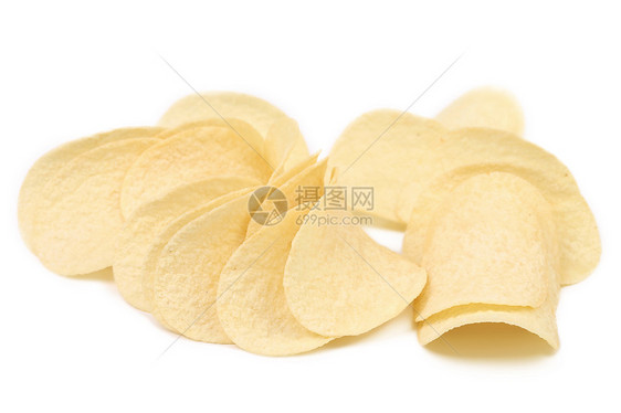 土豆薯片宏观色彩食物饼干盐渍美食小吃薯角波纹饱和色图片