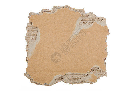 撕破纸板粒状材料正方形盒子褐色空白条纹瓦楞棕色框架图片