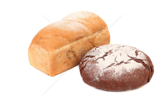 黑面包和白面包早餐包皮时间混合面包师营养面粉健康饮食饮食吃饭图片