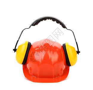 硬帽上的工作保护耳机便利后卫配饰分贝建造耳朵塑料头盔承包商工人图片