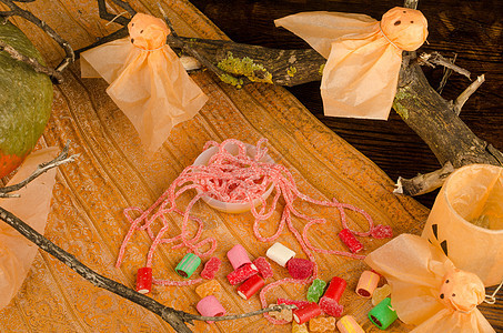 捣乱或治疗软糖派对甘草传统季节性糖果水平儿童把戏童年图片