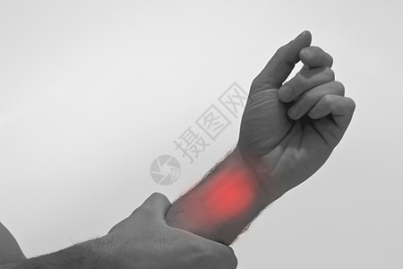 手腕疼痛异常扭伤手指按摩隧道关节炎保健风湿病卫生腕骨图片