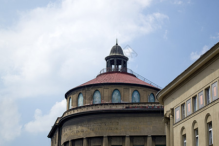 波兰建筑场景拱门旅行城堡正方形城市尖塔石头建筑学教会图片